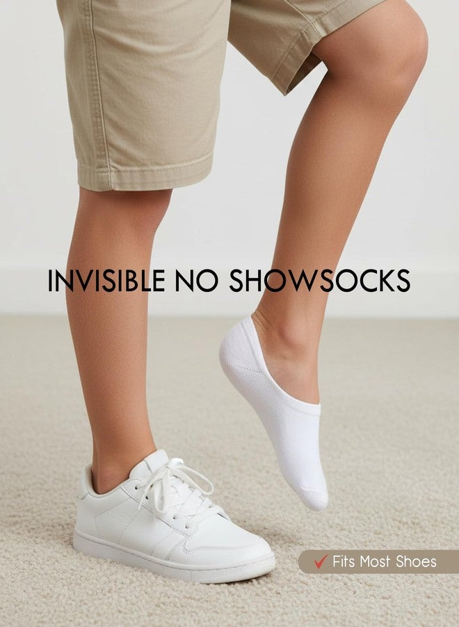 CHUNG Kids No Show Socks Cotton Liner Low Cut Sock for Boys Girls Toddler Thin 10 Pack Solid Color Summer, 7-9 Years - Image 5