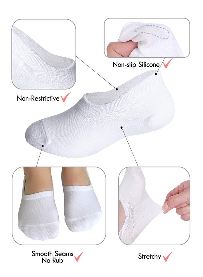 CHUNG Kids No Show Socks Cotton Liner Low Cut Sock for Boys Girls Toddler Thin 10 Pack Solid Color Summer, 7-9 Years - Image 3