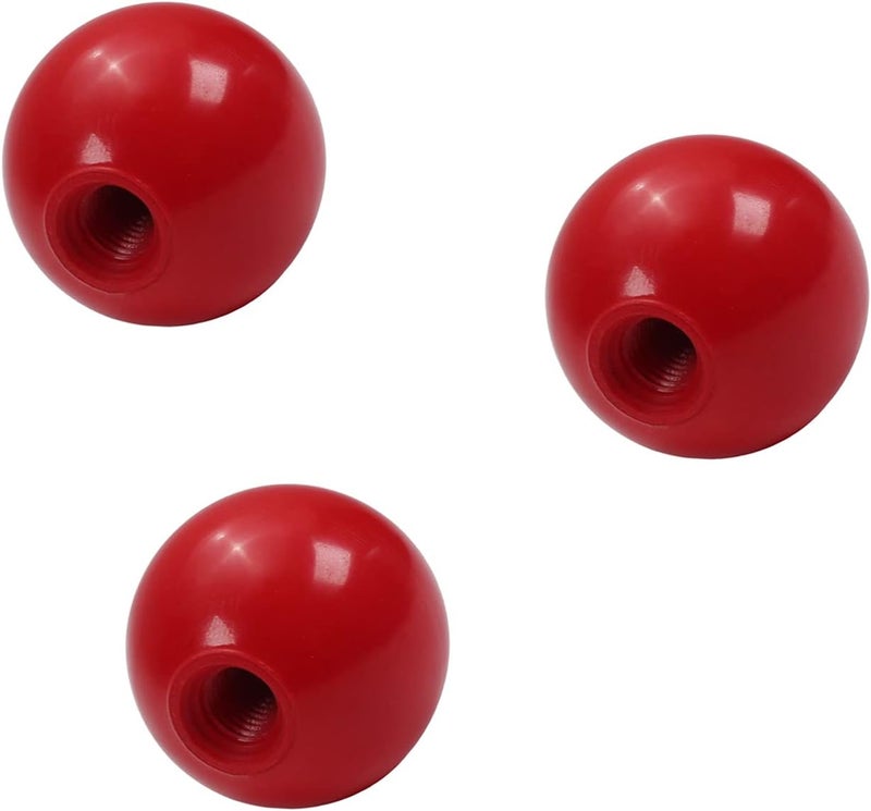 Othmro 3pcs Thermoset Ball Knob M10 Female Thread Machine Handle 40mm Diameter Smooth Rim - Image 1