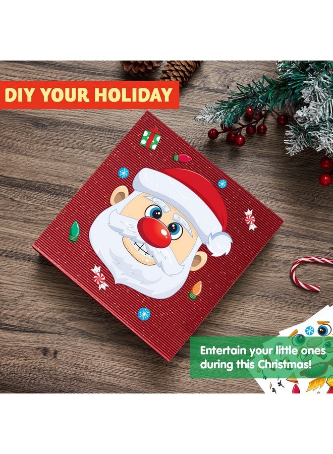 JOYIN 24 Pcs Christmas Make-a-face Stickers, Make Your Own Characters Mix and Match Sticker Sheets with Christmas Elf, Santa Santa, Snowman, Penguin, and Polar Bear Kids Party Favor Supplies Craft - Image 4