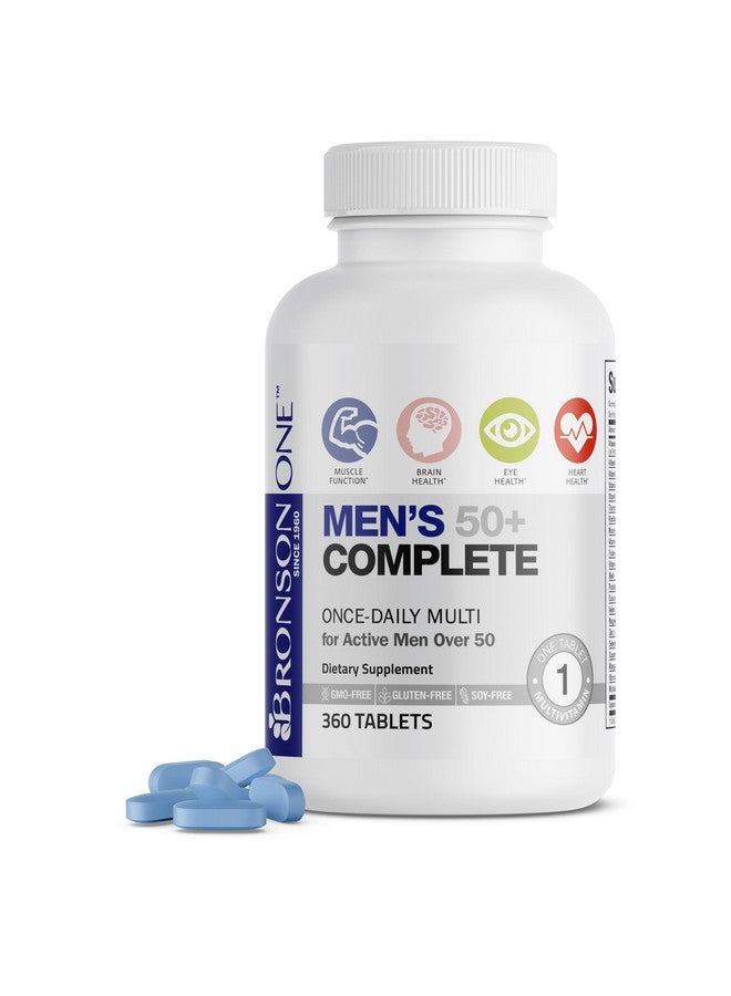 Bronson ONE Daily Mens 50+ Complete Multivitamin Multimineral, 360 Tablets - Image 1