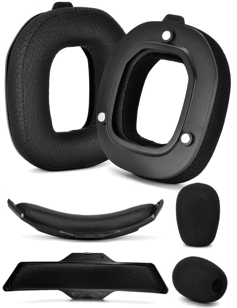 defean A50 Gen 3 Mod Kit defean Replacement Earpads and Headband Compatible with Astro A50 Gen 3 HeadsetEar Cushions Upgrade HighDensity Noise Cancelling Foam Added Thickness Black Breathable Fabric - Image 2