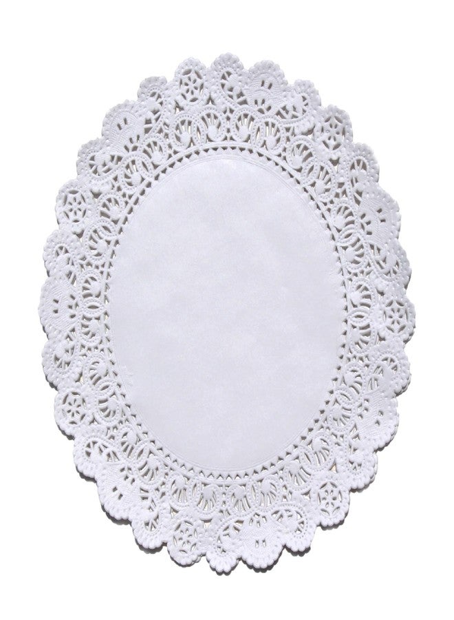 Regency Wraps Paper Lace Doilies, 10” Round Pack of 25 for Decorative Table Display of Cakes, Desserts, Appetizers for Weddings and Parties, White - Image 1