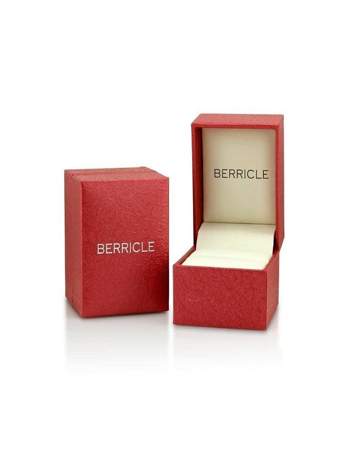 Berricle خواتم زفاف من الفضة الإسترلينية BERRICLE للرجال والنساء، مطلية بالروديوم - Image 5