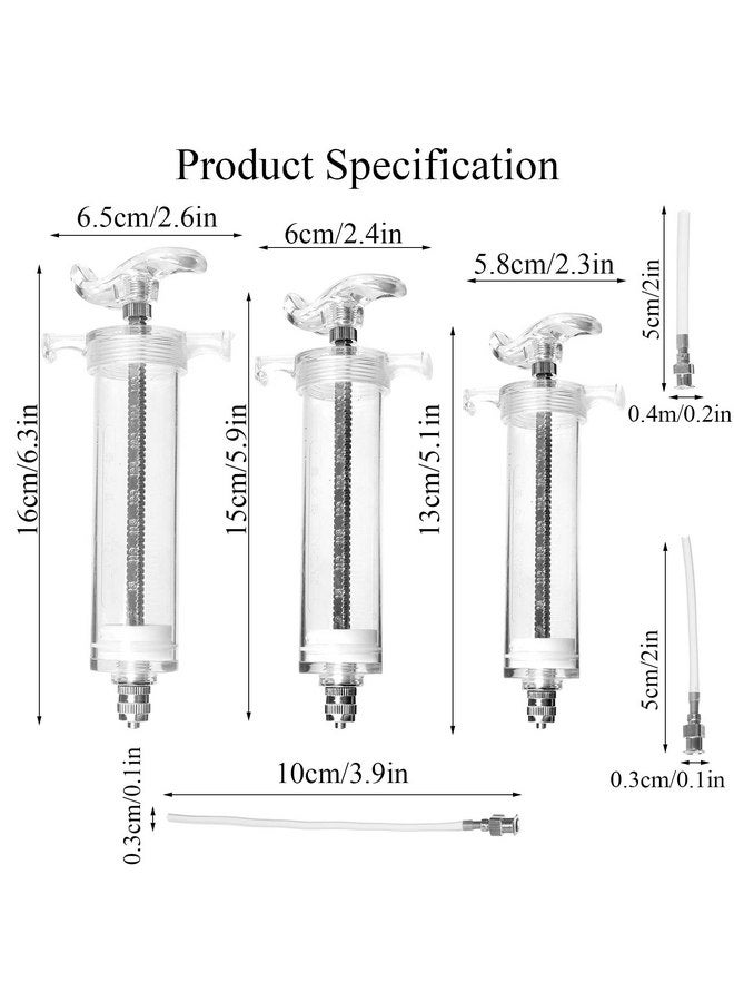 OBANGONG 3 PCS Bird Feeding Syringe Feeding Tubes for Baby Birds Used for Pet Sick Bird Parrot Feed Milk or Medicine,with 3 Curved Tubes 50ml,20ml,10ml - Image 2