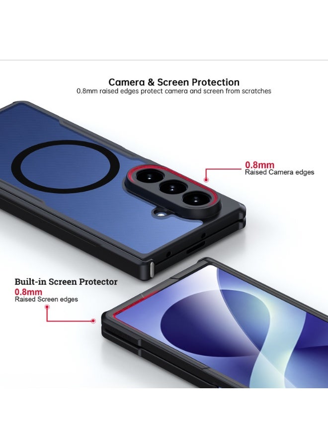 إكسوند حافظة حماية متوافقة مع for Samsung Galaxy Z Fold 8 Ultra مزودة بواقي شاشة مدمج، متوافقة مع MagSafe، وغطاء خلفي بتصميم حماية مرتفع للكاميرا - Image 2