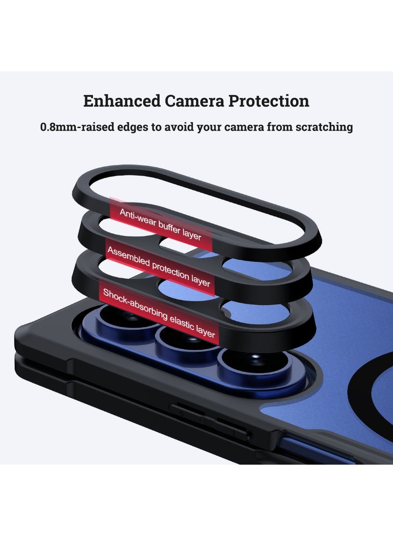 إكسوند حافظة حماية متوافقة مع for Samsung Galaxy Z Fold 8 Ultra مزودة بواقي شاشة مدمج، متوافقة مع MagSafe، وغطاء خلفي بتصميم حماية مرتفع للكاميرا - Image 3