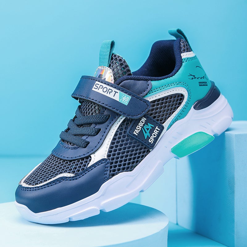 Boys' Shoes 2024 Mesh Breathable Middle And Large Children'S Casual Shoes Summer Single Mesh Hollow Children'S Sneaker - Image 4