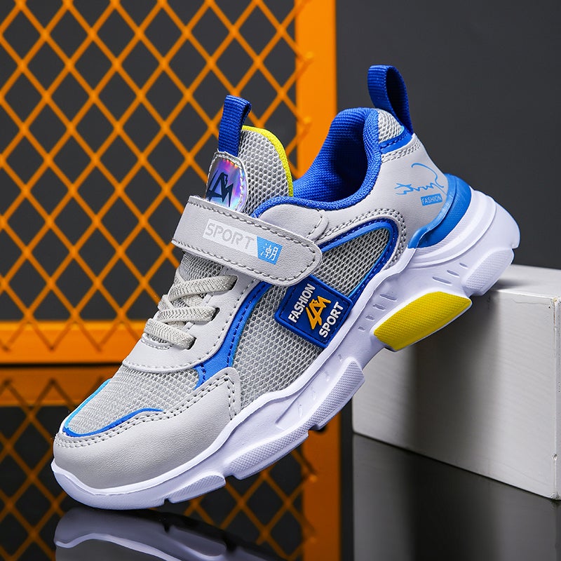 Boys' Shoes 2024 Mesh Breathable Middle And Large Children'S Casual Shoes Summer Single Mesh Hollow Children'S Sneaker - Image 1