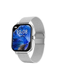 M MIAOYAN M MIAOYAN Y13 Smart Watch Bluetooth Call Sports Smart Bracelet Steel Band Silver  - Image 1