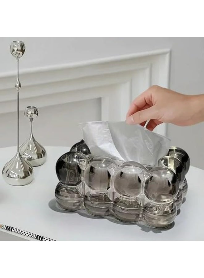 Clear Acrylic Tissue Box - Bubble Tissue Box Modern Home Decor - Bathroom Office Home - Random Color - Image 2