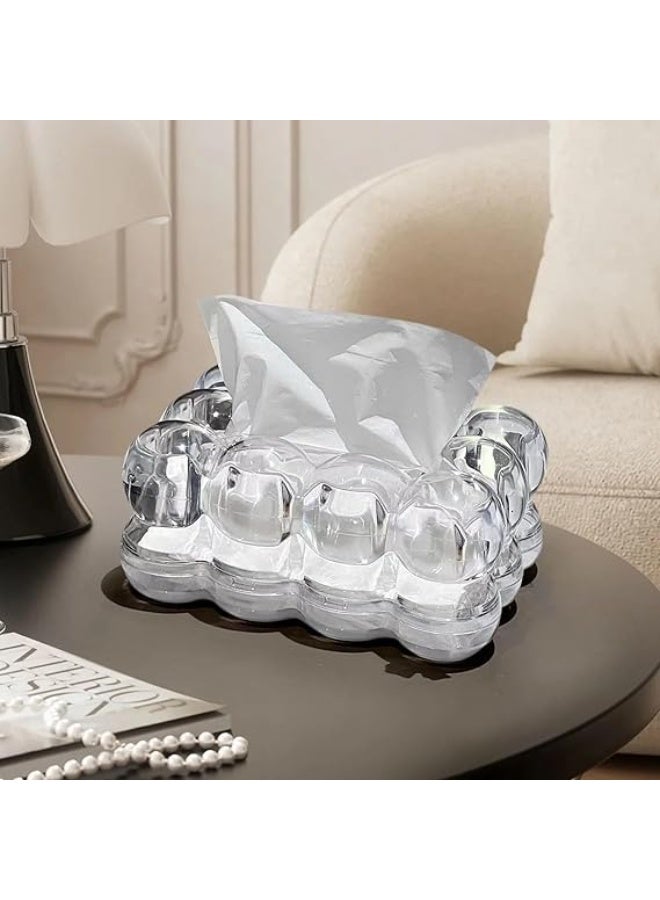 Clear Acrylic Tissue Box - Bubble Tissue Box Modern Home Decor - Bathroom Office Home - Random Color - Image 5