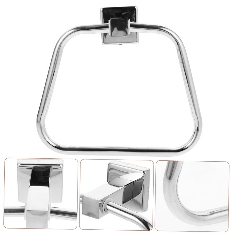 Stainless Steel Towel Ring Wall Mounted Heavy Duty Rust Resistant Bathroom Kitchen Holder - Image 4