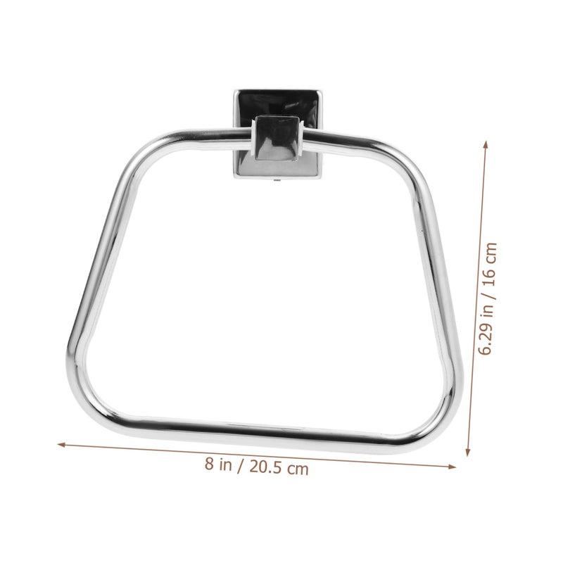 Stainless Steel Towel Ring Wall Mounted Heavy Duty Rust Resistant Bathroom Kitchen Holder - Image 3