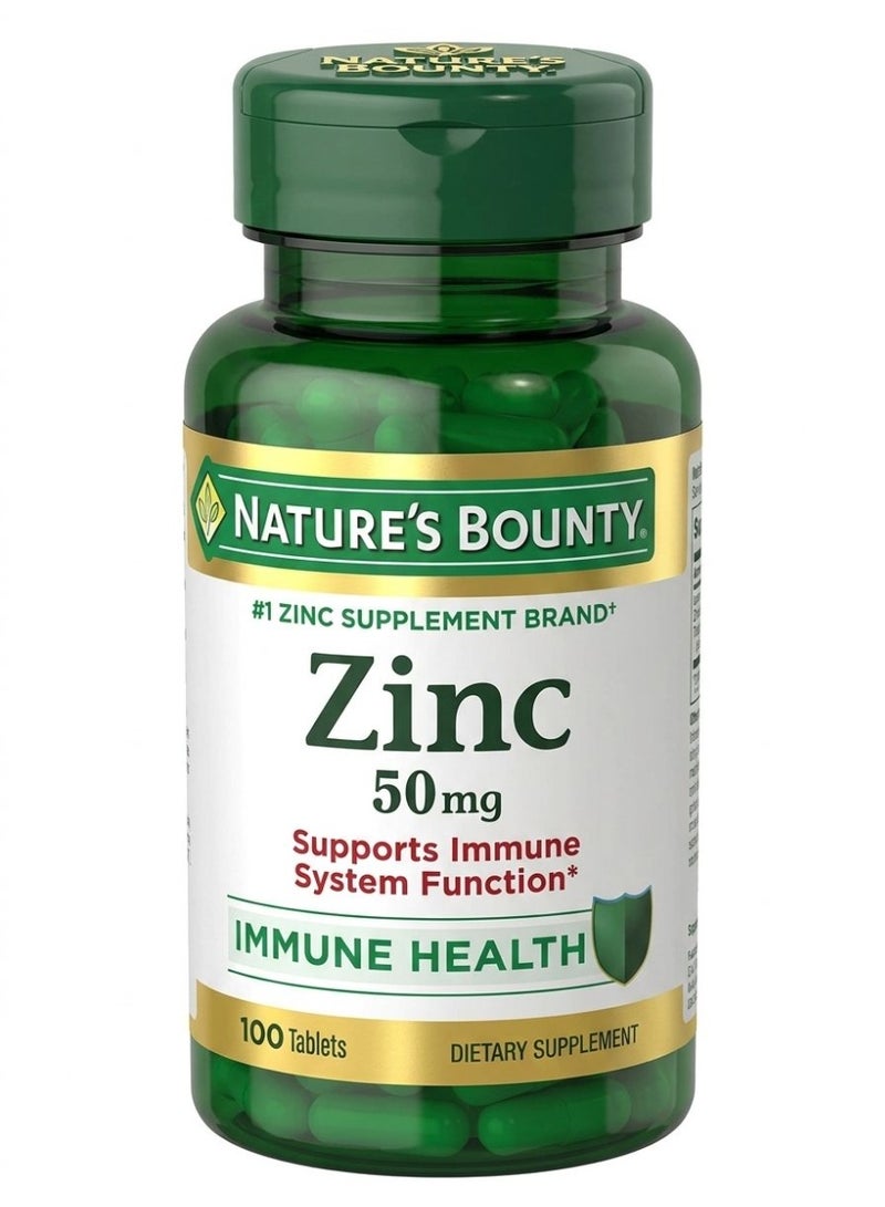 NATURE'S BOUNTY Zinc 50Mg Tablets 100 Tablets