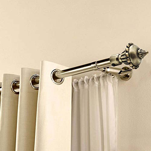 VOLO Premium Brass Antique Rod Pocket Solid Opaque Curtain Bracket Finial Set Of_2 Pcs - Image 4