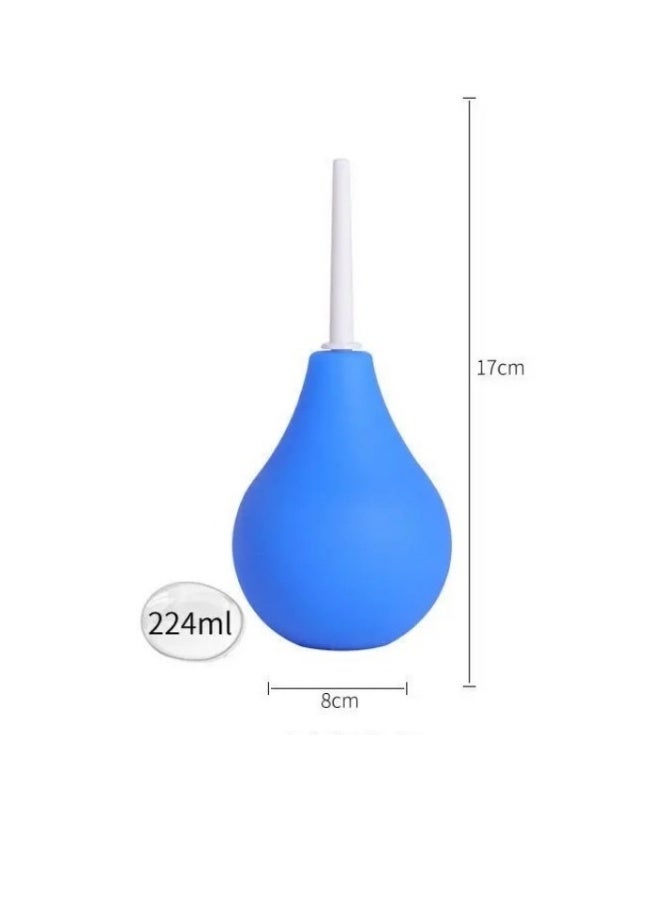 Generic Enema Ball Syringe Medical Rubber Enema Female Enema Irrigator Female Hygiene Enema Enema Cleaner Enema Aleaner Blue (220ml) 