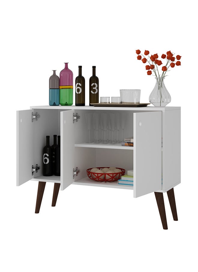 Tucano Wooden Storage Cabinet Cupboard  - Mdp 15Mm Color White 33 x 90 x 69.5 cm  - Image 2