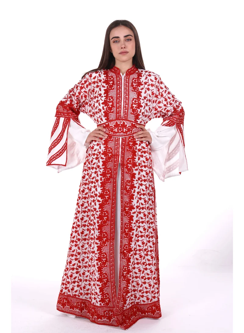 Embroidered kaftan arabian dress