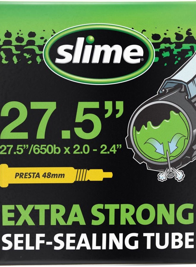Slime 30076 Bike Inner Tube with Slime Puncture Sealant, Extra Strong, Self Sealing, Prevent and Repair, Presta Valve, 27.5 (650b) x 2.0-2.4 - Image 1