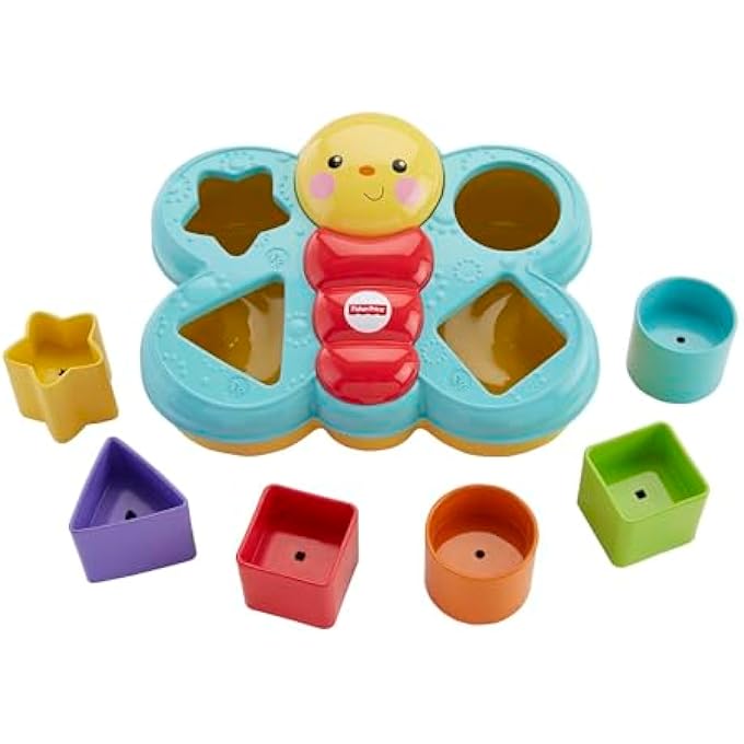 BUTTERFLY SHAPE SORTER, BABY TOY BLOCKS - Image 1