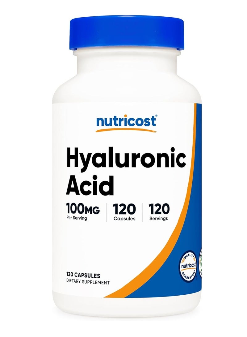 كبسولات حمض الهيالورونيك من نيوتريكوست، 100 ملغ، 120 كبسولة - Image 1