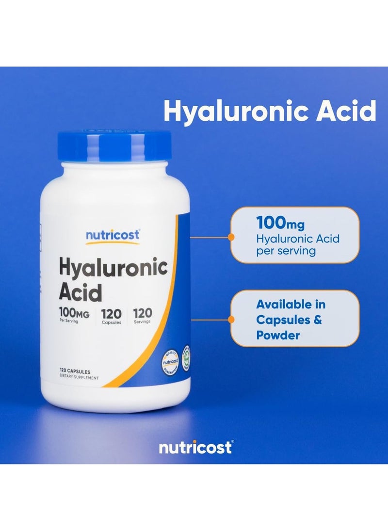 كبسولات حمض الهيالورونيك من نيوتريكوست، 100 ملغ، 120 كبسولة - Image 4