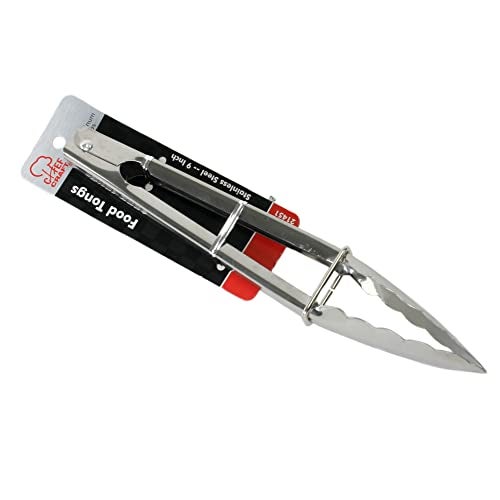 Chef Craft Clam Shell Tongs, 9-Inch, Stainless Steel - Image 2