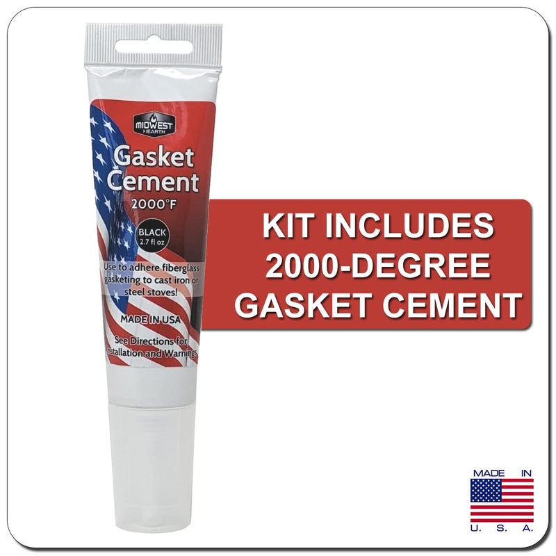 Midwest Hearth 3421 Acclaim Gasket Kit for Vermont Castings Wood Stoves (Made in USA) - Image 2