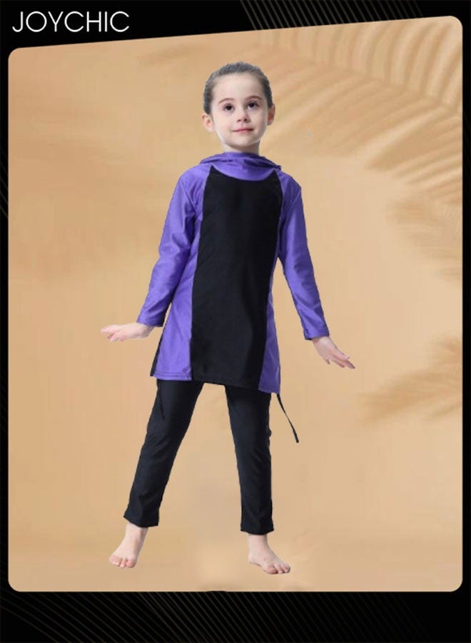 Joychic Girls Muslim Modest Summer Long Sleeve Full Coverage Sun Protection Swimwear Quick-drying and Breathable Beach Wear - Image 1