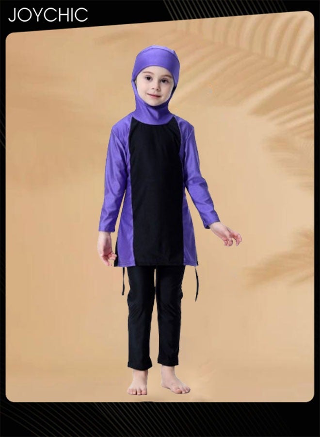 Joychic Girls Muslim Modest Summer Long Sleeve Full Coverage Sun Protection Swimwear Quick-drying and Breathable Beach Wear - Image 4
