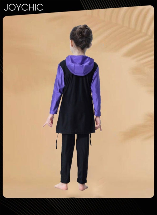 Joychic Girls Muslim Modest Summer Long Sleeve Full Coverage Sun Protection Swimwear Quick-drying and Breathable Beach Wear - Image 3