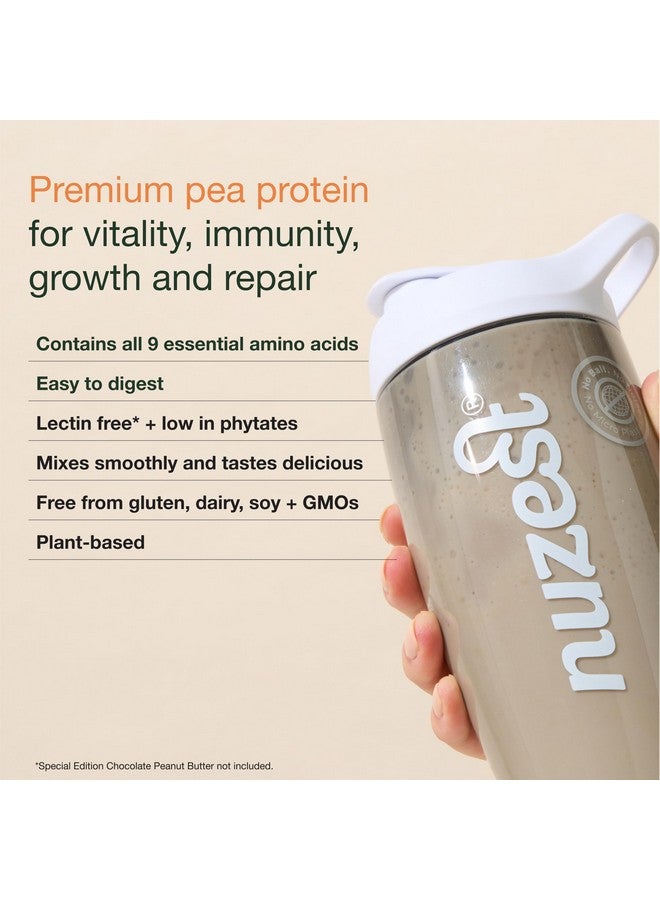 Nuzest - Pea Protein Powder - Clean Lean Protein, Premium Vegan Plant Based, Dairy Free, Gluten Free, GMO Free, Naturally Sweetened Protein Shake, Smooth Vanilla, 20 Servings, 1.1 lb - Image 3