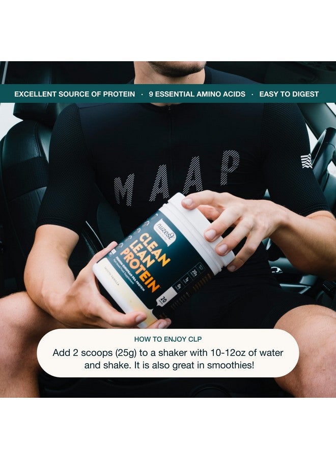 Nuzest - Pea Protein Powder - Clean Lean Protein, Premium Vegan Plant Based, Dairy Free, Gluten Free, GMO Free, Naturally Sweetened Protein Shake, Smooth Vanilla, 20 Servings, 1.1 lb - Image 4