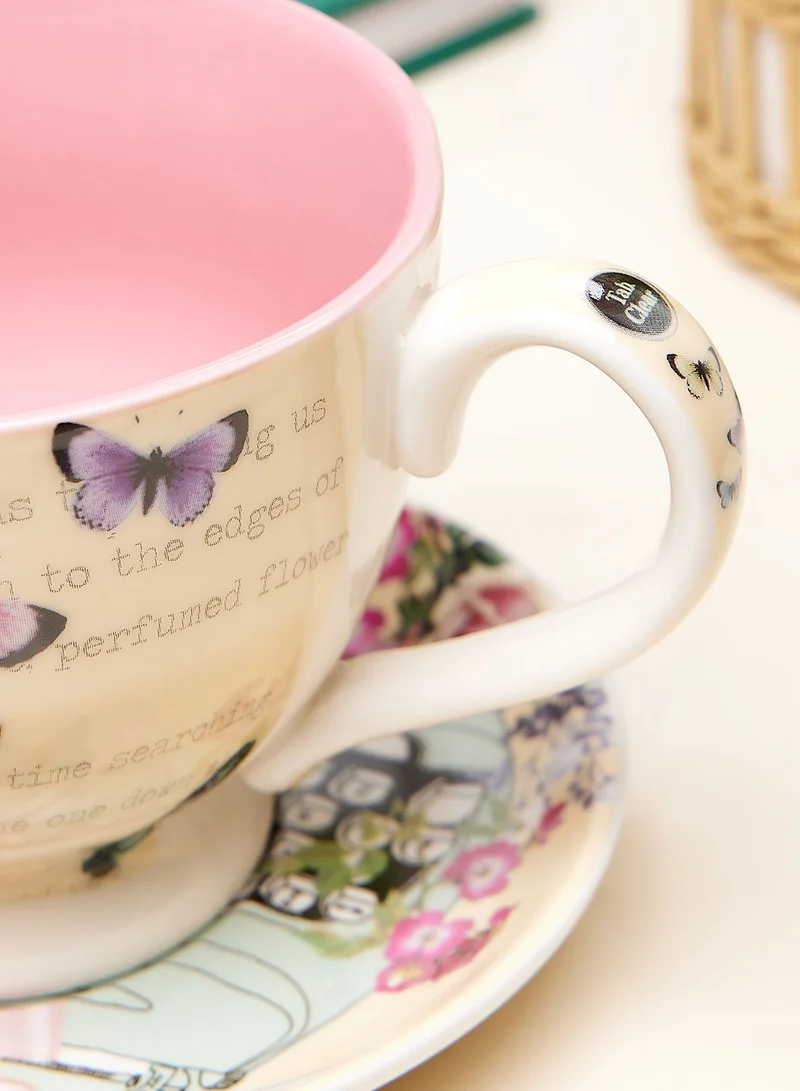 House Of Disaster Type Write Tea Cup
