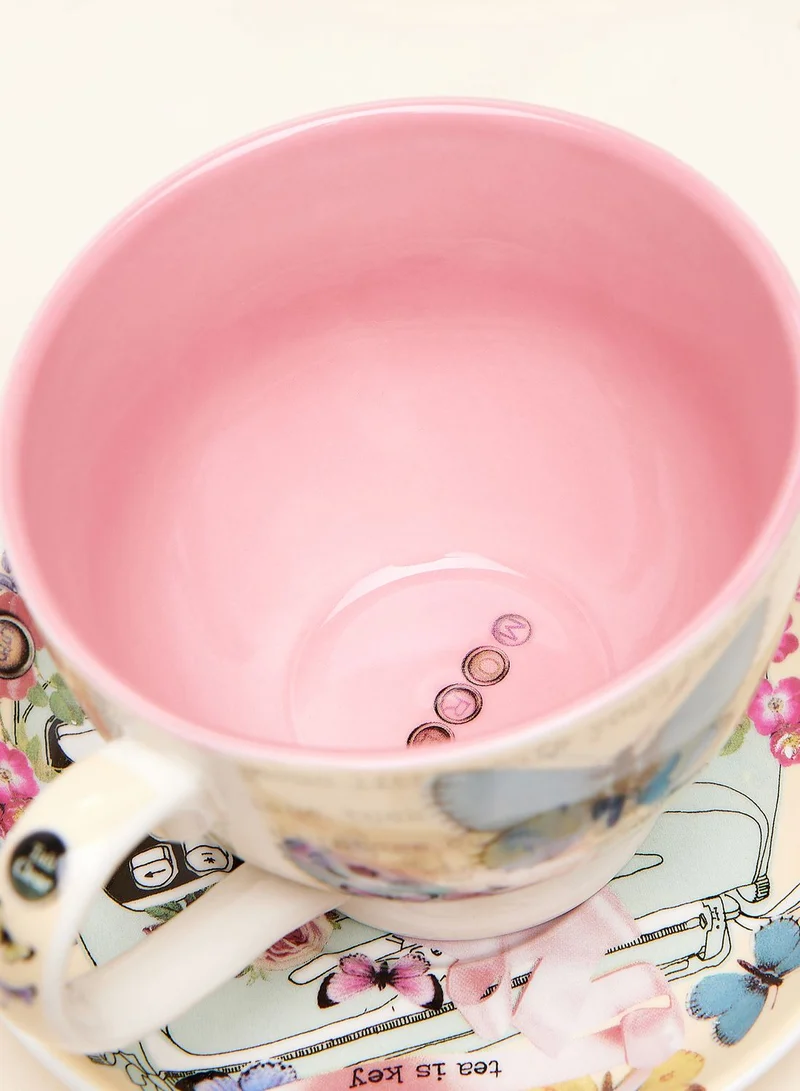 House Of Disaster Type Write Tea Cup