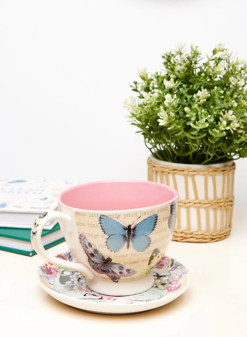 House Of Disaster Type Write Tea Cup
