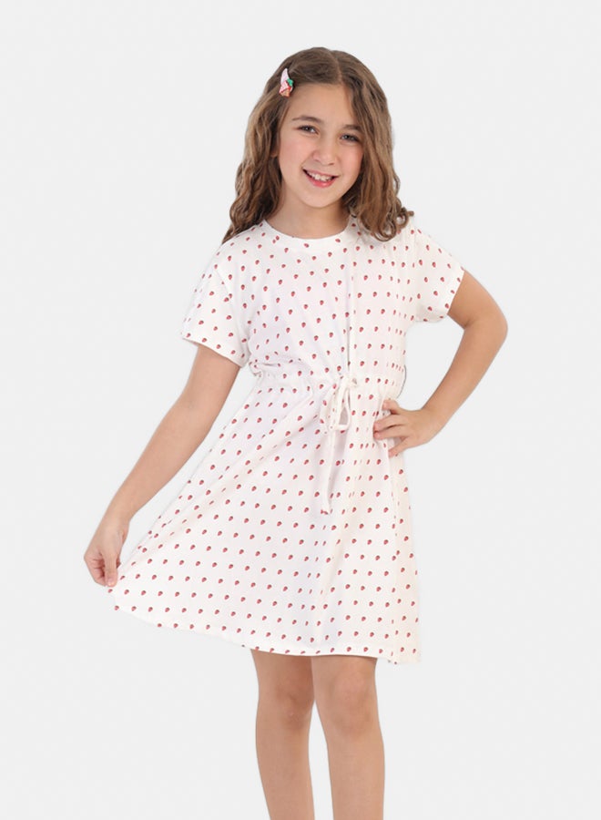 Carina Girly Strawberry Print Nightgown - Image 1