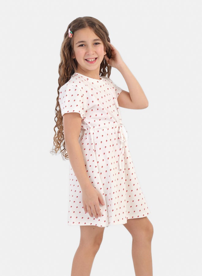 Carina Girly Strawberry Print Nightgown - Image 5