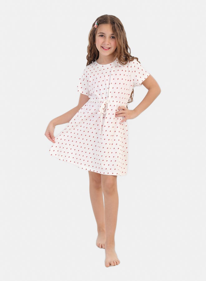 Carina Girly Strawberry Print Nightgown - Image 4