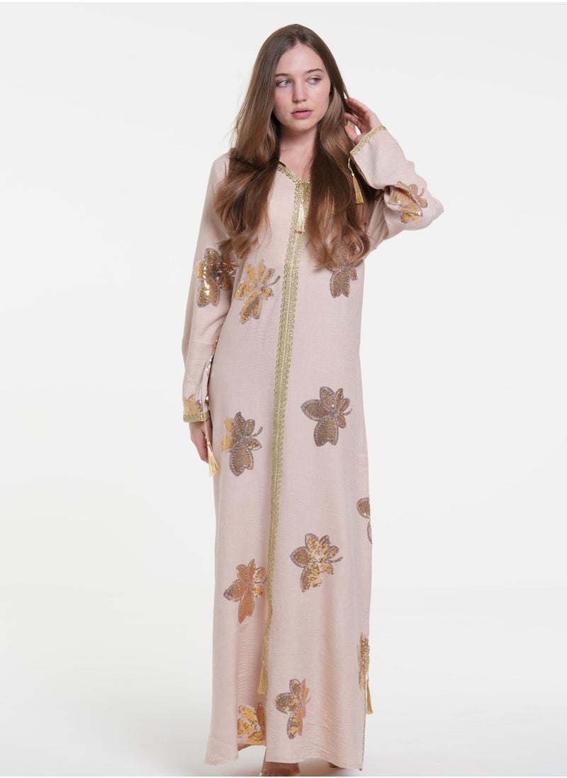 AL BENT AL SHARQIEH women jalabiya , arabian traditional dress  - Image 3