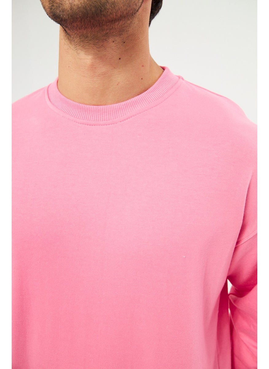 giyadda - giadda Unisex Pink Oversize Loose Sweatshirt (Love-Couple Combination Recommendation) - Image 1
