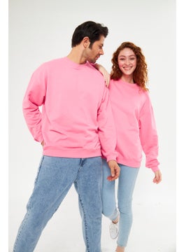 giyadda giadda Unisex Pink Oversize Loose Sweatshirt (Love-Couple Combination Recommendation)  - Image 2