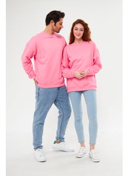 giyadda giadda Unisex Pink Oversize Loose Sweatshirt (Love-Couple Combination Recommendation)  - Image 4