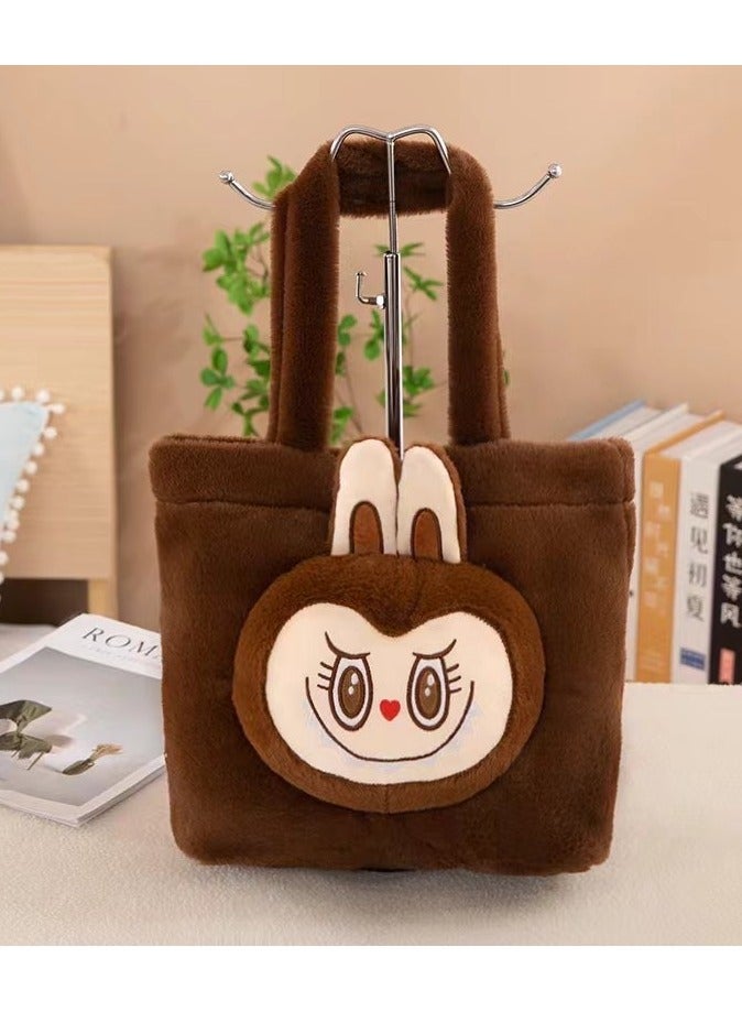 لابوبو حقيبة كتف مائلةحقيبة ظهر كرتونية حقيبة دمية محشوة للنقودحقيبة مدرسية مزدوجة الأشرطة