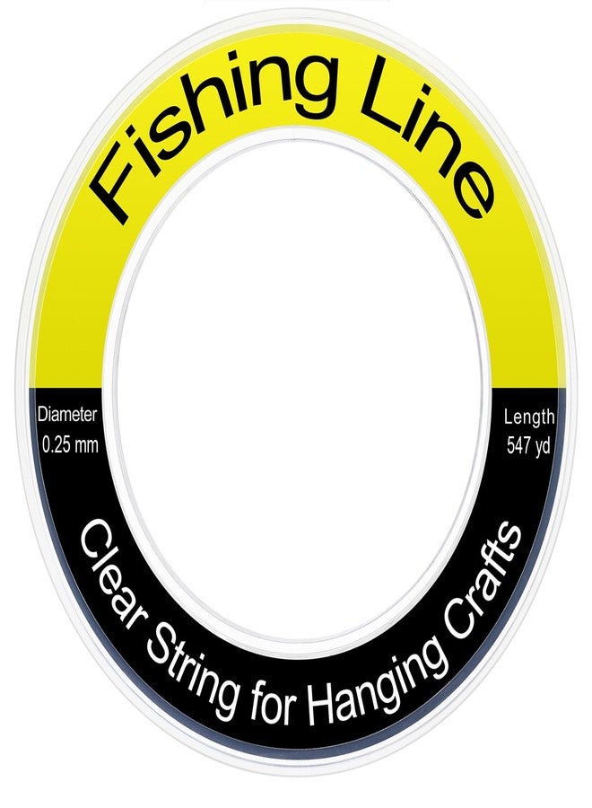 Herain Fishing Line Wire 547 yd, Monofilament Fishing Line 0.25mm, Clear Invisible Nylon String for Hanging Crafts - Image 1