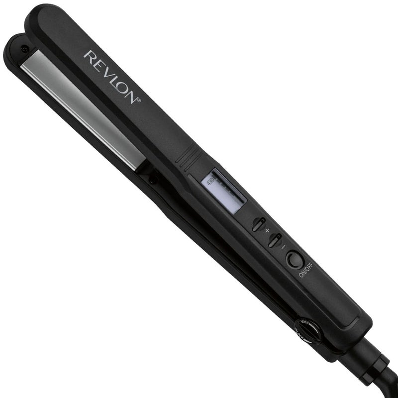 REVLON Perfect Heat Ceramic Digital Flat Iron, 1 inch - Image 1