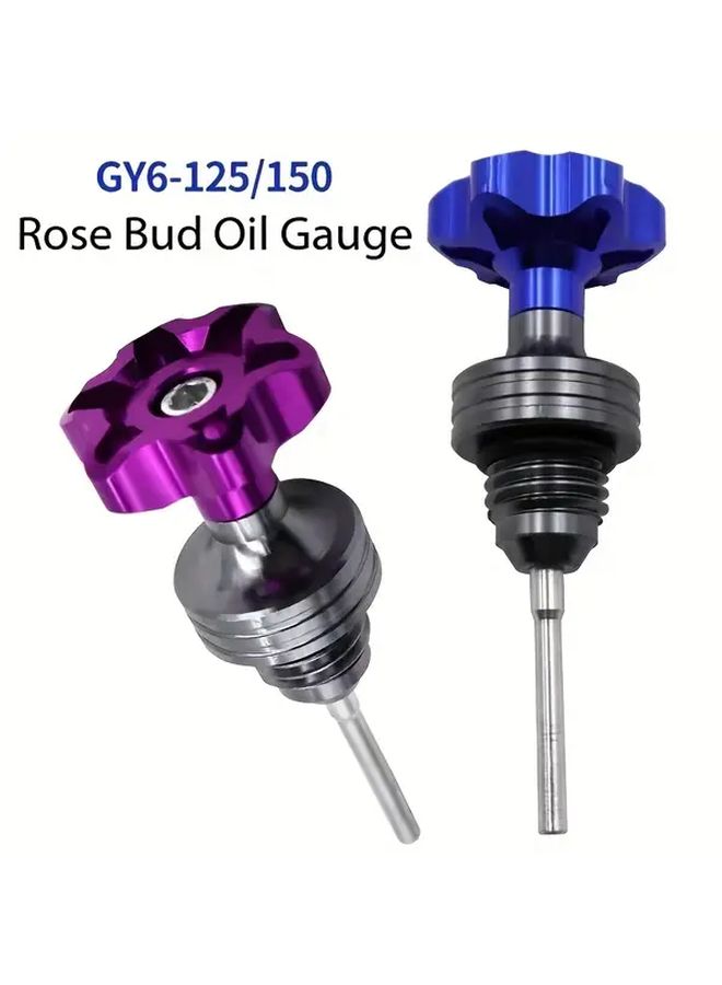 Motorcycle Oil Dipstick Body Decoration In Golden Color For GY6 125 - Image 1