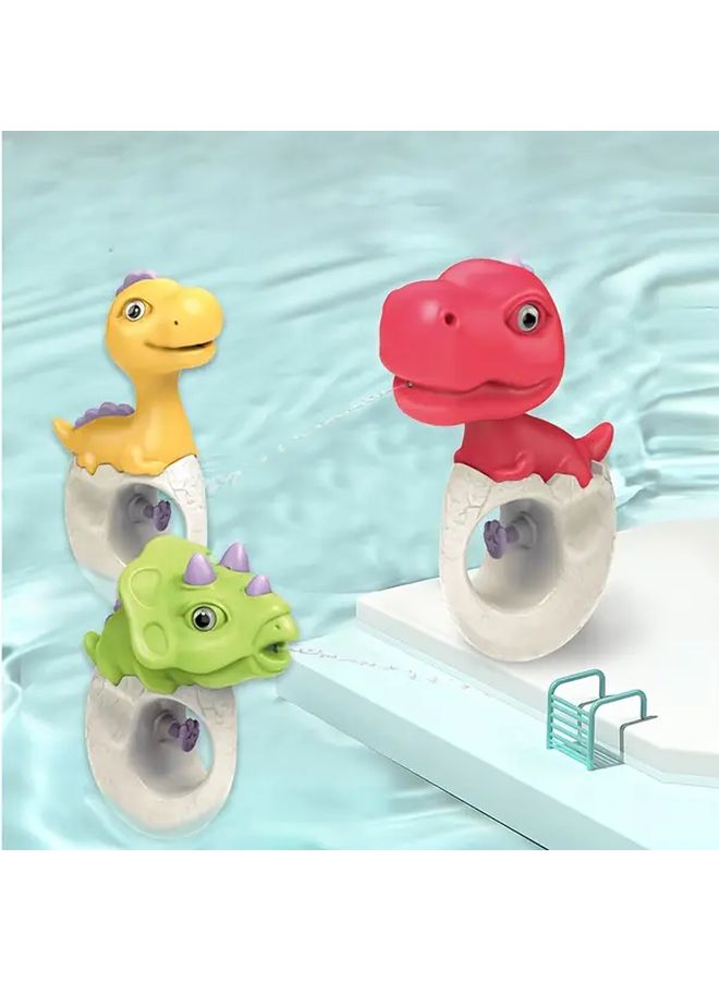 Red Dinosaur Water Squirters 2 Pack Pool Beach Bath Toy Set Ages 3 Plus Birthday Christmas Gift - Image 2
