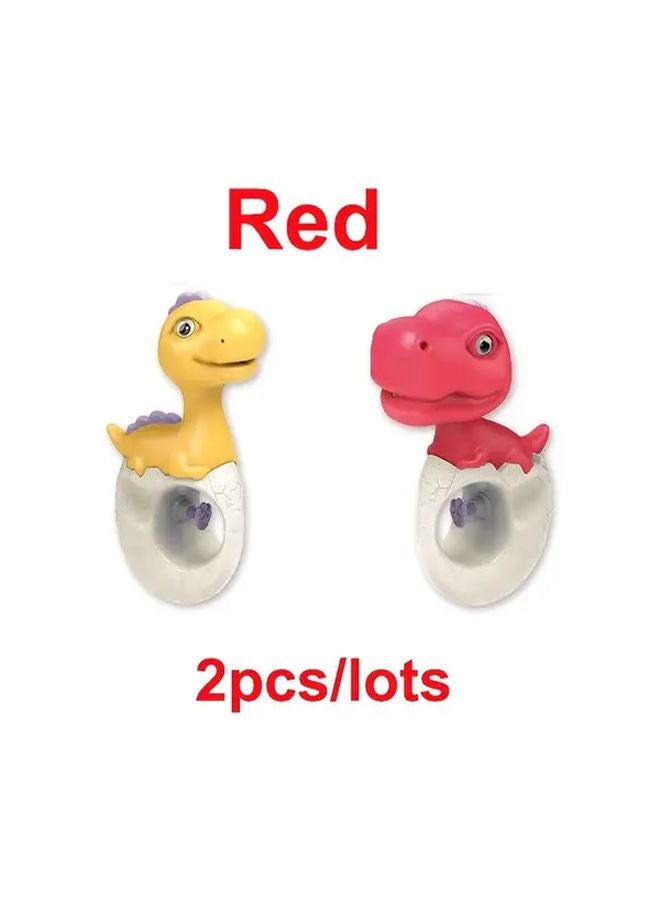 Red Dinosaur Water Squirters 2 Pack Pool Beach Bath Toy Set Ages 3 Plus Birthday Christmas Gift - Image 1